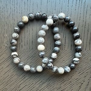 Map stone bracelet 8mm SIZE 6.5-7.5’